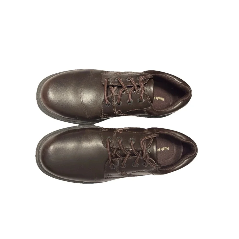 Hush Puppies Mens Shoes‎ 9 Brown Glen Brown Leather Oxford Excellent Condition
